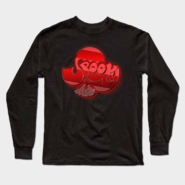 Spooky Tooth 3D Long Sleeve T-Shirt by RetroZest